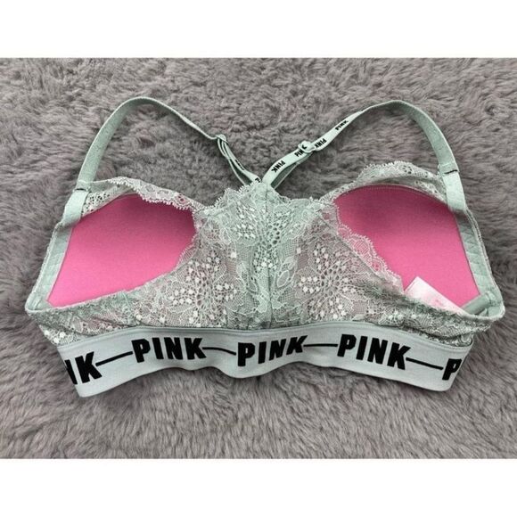 Pink Victoria’s Secret date push up lace bra - Picture 4 of 5